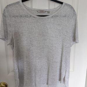 Athleta Tee Shirt - Striped Women’s Scoop Neck Shirt Size M